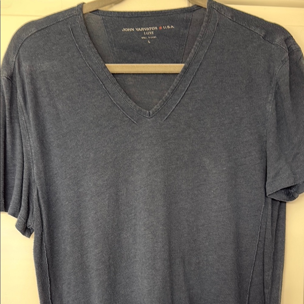 John Varvatos Gray V-Neck T-Shirt